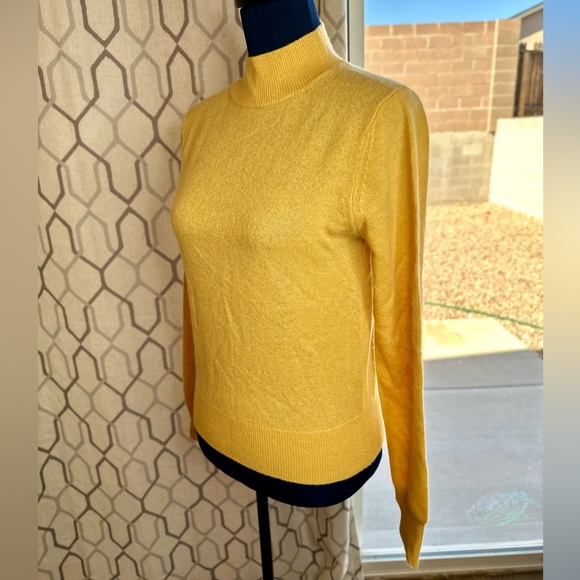 NEW! White + Warren Essential Sundial Cashmere Shrunken Mockneck Sweater - Picture 7 of 16